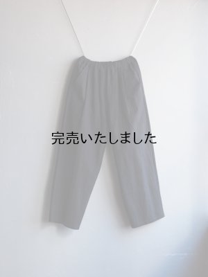 画像1: pub(ピューブ) コットンリネンウェーブ イージーパンツ ブラック