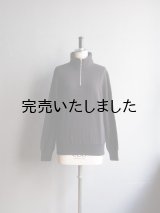 VICTORIA ATHLETICS（ヴィクトリア アスレチックス） ZIP MOCK SWEAT ブラック