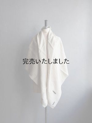 画像1: HONNETE(オネット) Wide Stole-ワイドストール-オフホワイト