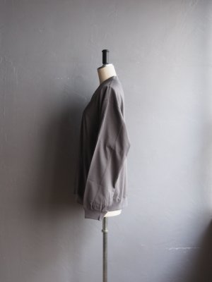 画像2: Still By Hand(スティルバイハンド)  ハーフジッププルオーバーカットソー スレートグレー