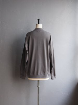 画像3: Still By Hand(スティルバイハンド)  ハーフジッププルオーバーカットソー スレートグレー