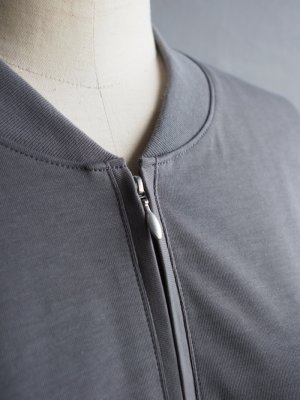 画像8: Still By Hand(スティルバイハンド)  ハーフジッププルオーバーカットソー スレートグレー