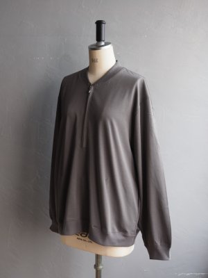画像11: Still By Hand(スティルバイハンド)  ハーフジッププルオーバーカットソー スレートグレー