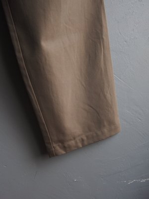 画像11: Still By Hand(スティルバイハンド)コットンシャンブレー2タックワイドイージーパンツ オリーブ