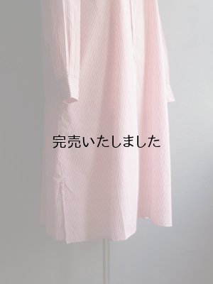 画像10: HARVESTY(ハーベスティ) シャツローブストライプ レッド