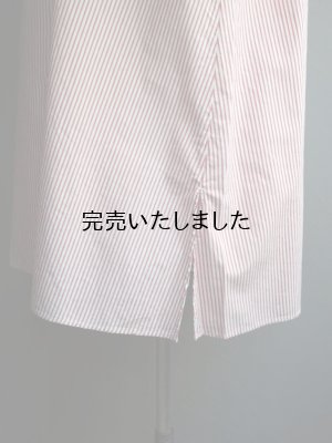 画像12: HARVESTY(ハーベスティ) シャツローブストライプ レッド