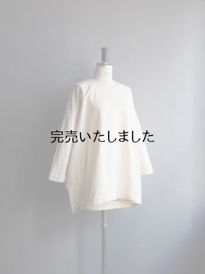 画像8: jujudhau(ズーズーダウ) SMALL NECK SHIRTS-スモールネックシャツ- ネップナチュラル