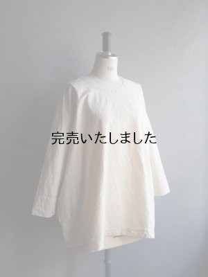 画像9: jujudhau(ズーズーダウ) SMALL NECK SHIRTS-スモールネックシャツ- ネップナチュラル