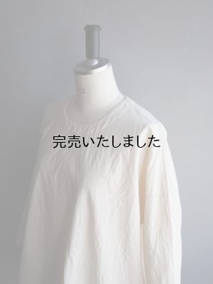 画像13: jujudhau(ズーズーダウ) SMALL NECK SHIRTS-スモールネックシャツ- ネップナチュラル