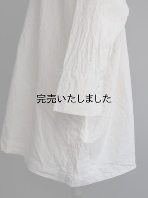 画像14: jujudhau(ズーズーダウ) SMALL NECK SHIRTS-スモールネックシャツ- ネップナチュラル