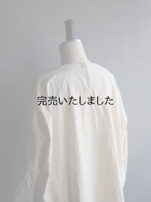 画像18: jujudhau(ズーズーダウ) SMALL NECK SHIRTS-スモールネックシャツ- ネップナチュラル
