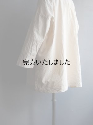 画像21: jujudhau(ズーズーダウ) SMALL NECK SHIRTS-スモールネックシャツ- ネップナチュラル