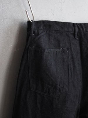 画像20: Still By Hand(スティルバイハンド)  1タックテーパードデニムパンツ ブラック