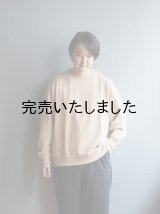 Still By Hand(スティルバイハンド) ハイゲージピボッドスリーブスウェット ダスティーオレンジ