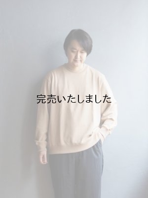 画像1: Still By Hand(スティルバイハンド) ハイゲージピボッドスリーブスウェット ダスティーオレンジ