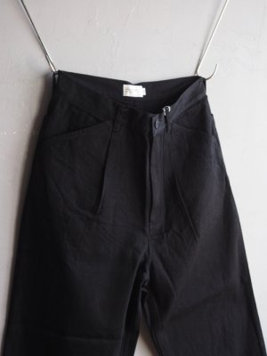 画像6: Still By Hand(スティルバイハンド) 12oz ワンタックデニムペインターパンツ ブラック