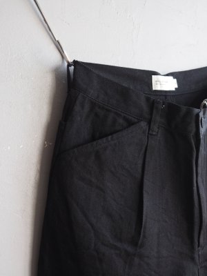 画像7: Still By Hand(スティルバイハンド) 12oz ワンタックデニムペインターパンツ ブラック