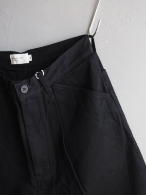 画像8: Still By Hand(スティルバイハンド) 12oz ワンタックデニムペインターパンツ ブラック