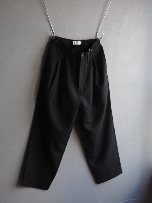 画像5: Still By Hand(スティルバイハンド) 2タックテーパードイージースラックス インクブラック