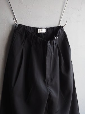 画像6: Still By Hand(スティルバイハンド) 2タックテーパードイージースラックス インクブラック