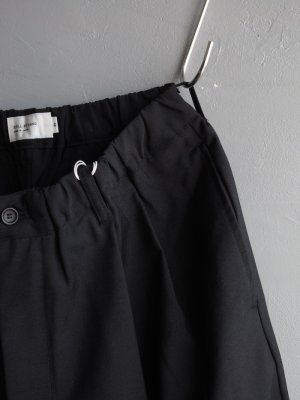 画像8: Still By Hand(スティルバイハンド) 2タックテーパードイージースラックス インクブラック