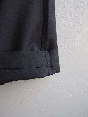 画像10: Still By Hand(スティルバイハンド) 2タックテーパードイージースラックス インクブラック