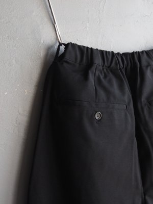 画像14: Still By Hand(スティルバイハンド) 2タックテーパードイージースラックス インクブラック