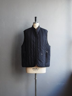 画像4: kontor(コントール) コットンウェザークロスキルティングベスト ネイビー