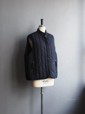 画像8: kontor(コントール) コットンウェザークロスキルティングベスト ネイビー