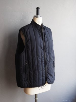 画像9: kontor(コントール) コットンウェザークロスキルティングベスト ネイビー