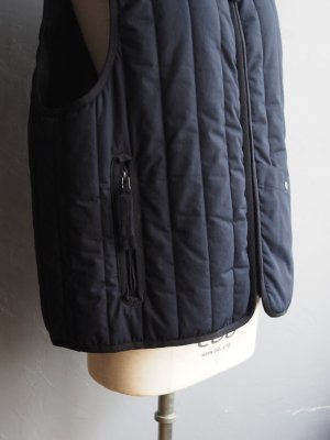 画像13: kontor(コントール) コットンウェザークロスキルティングベスト ネイビー