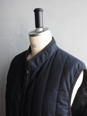 画像15: kontor(コントール) コットンウェザークロスキルティングベスト ネイビー