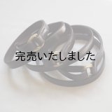 HERALDIC BELTS-BRIDLE LEATHER 3/4 DUBLE DEE BELT-ブライドルレザーリングベルト ダークハバナ