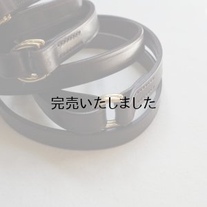 画像2: HERALDIC BELTS-BRIDLE LEATHER 3/4 DUBLE DEE BELT-ブライドルレザーリングベルト ダークハバナ