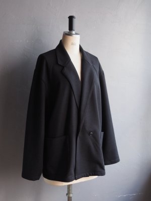 画像9: Still By Hand(スティルバイハンド) ウールジャージーセミダブルジャケット チャコール