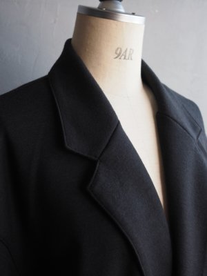 画像11: Still By Hand(スティルバイハンド) ウールジャージーセミダブルジャケット チャコール