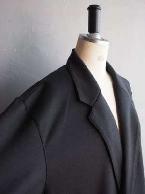 画像12: Still By Hand(スティルバイハンド) ウールジャージーセミダブルジャケット チャコール