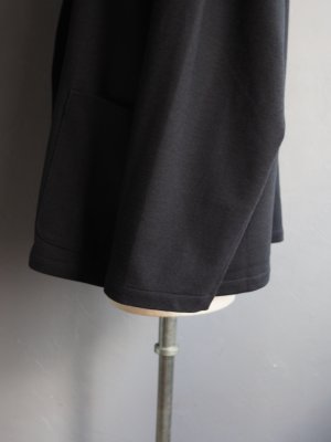 画像16: Still By Hand(スティルバイハンド) ウールジャージーセミダブルジャケット チャコール