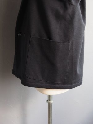 画像17: Still By Hand(スティルバイハンド) ウールジャージーセミダブルジャケット チャコール