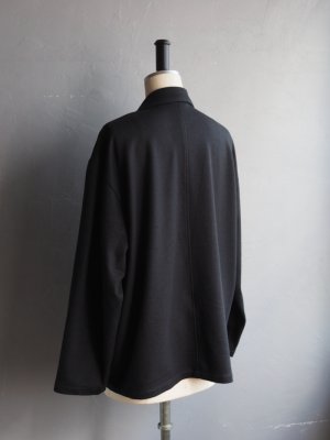 画像18: Still By Hand(スティルバイハンド) ウールジャージーセミダブルジャケット チャコール