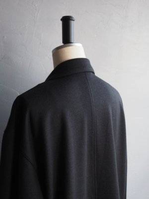 画像19: Still By Hand(スティルバイハンド) ウールジャージーセミダブルジャケット チャコール