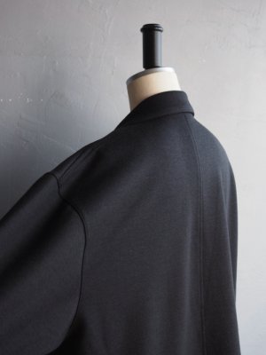 画像20: Still By Hand(スティルバイハンド) ウールジャージーセミダブルジャケット チャコール