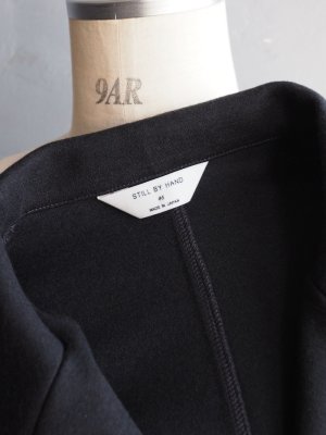 画像22: Still By Hand(スティルバイハンド) ウールジャージーセミダブルジャケット チャコール