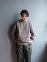 LAMOND(ラモンド)SILKY CREW NECK PULLOVER -アッシュブラウン