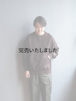 画像1: ENDS and MEANS(エンズアンドミーンズ) Crew Neck Sweat  ダークチョコレート