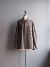 Still By Hand(スティルバイハンド) コーデュロイシャツブルゾン カーキブラウン