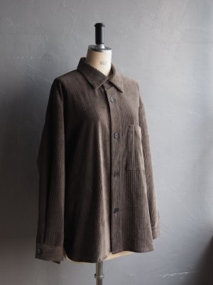 画像9: Still By Hand(スティルバイハンド) コーデュロイシャツブルゾン カーキブラウン