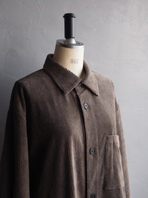 画像10: Still By Hand(スティルバイハンド) コーデュロイシャツブルゾン カーキブラウン