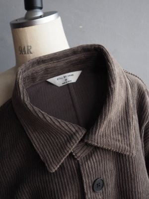 画像21: Still By Hand(スティルバイハンド) コーデュロイシャツブルゾン カーキブラウン