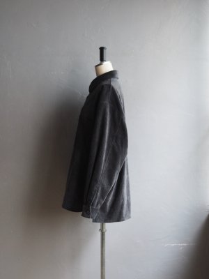 画像5: Still By Hand(スティルバイハンド) コーデュロイシャツブルゾン ブルーチャコール